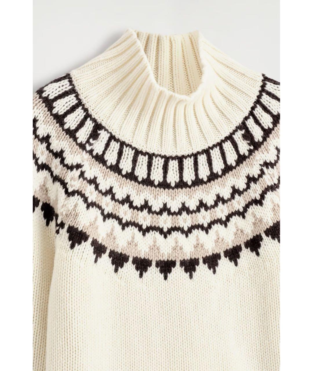 COS Белый шерстяной джемпер / свитер, фото 6