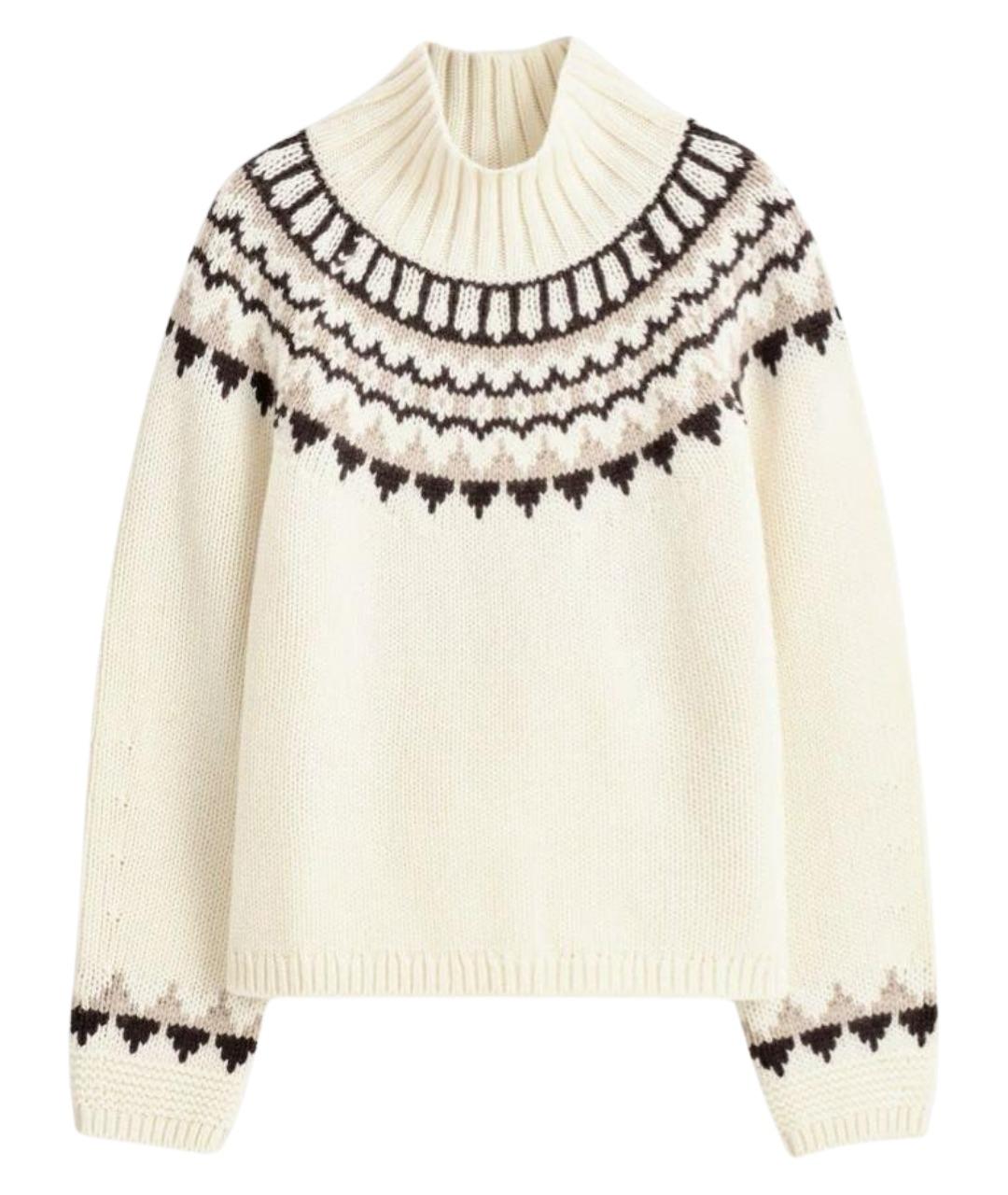 COS Белый шерстяной джемпер / свитер, фото 1