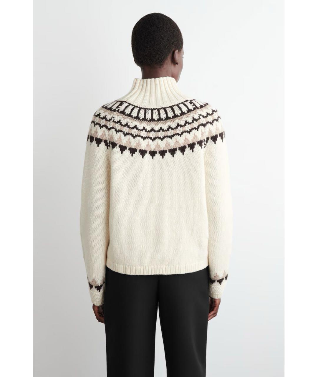 COS Белый шерстяной джемпер / свитер, фото 3