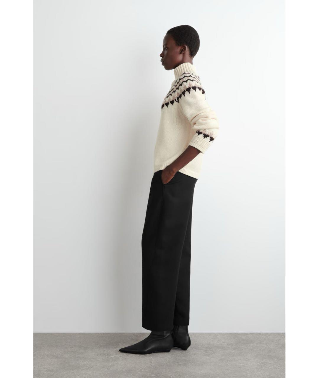 COS Белый шерстяной джемпер / свитер, фото 4