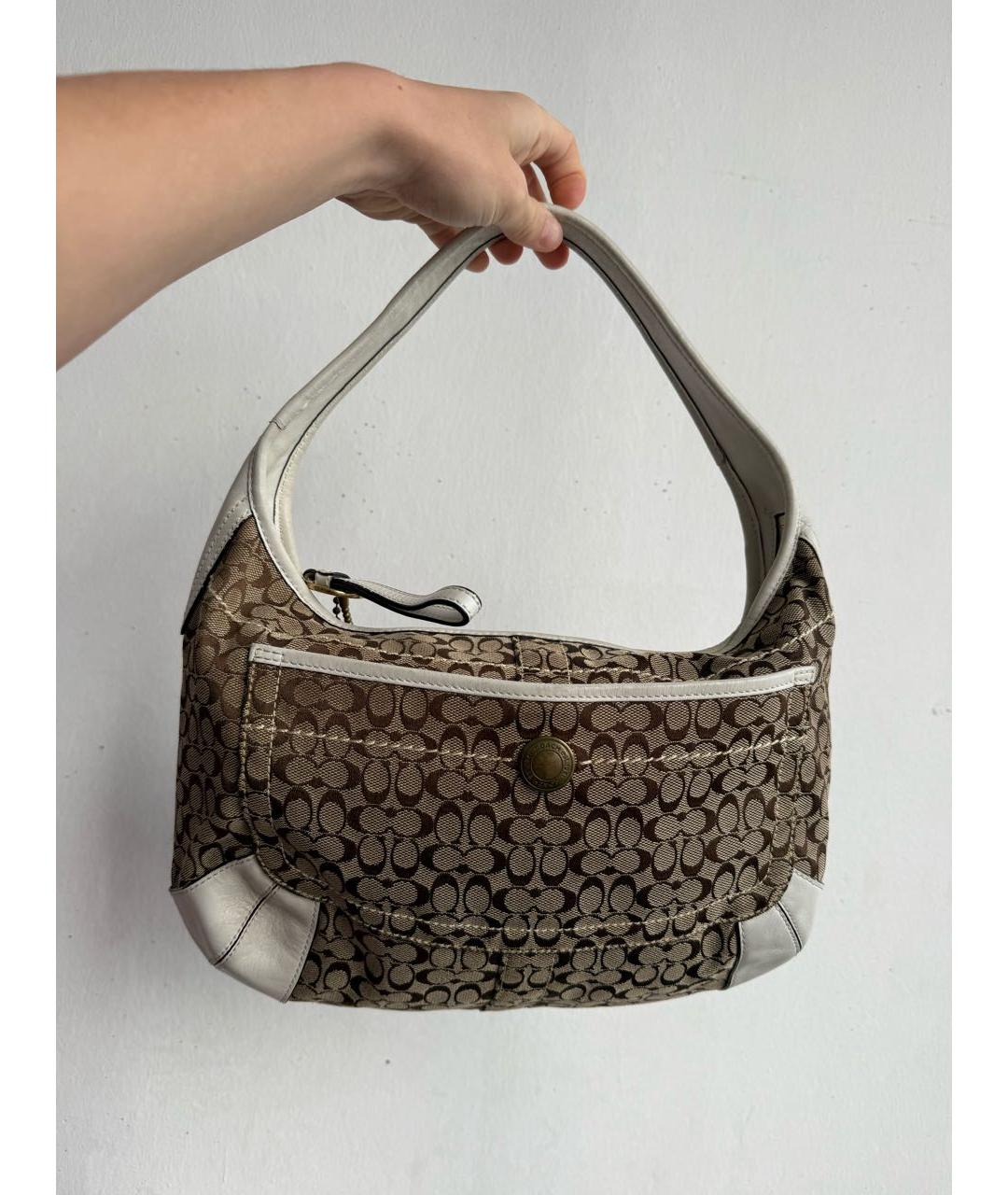 COACH Мульти кожаная сумка с короткими ручками, фото 6