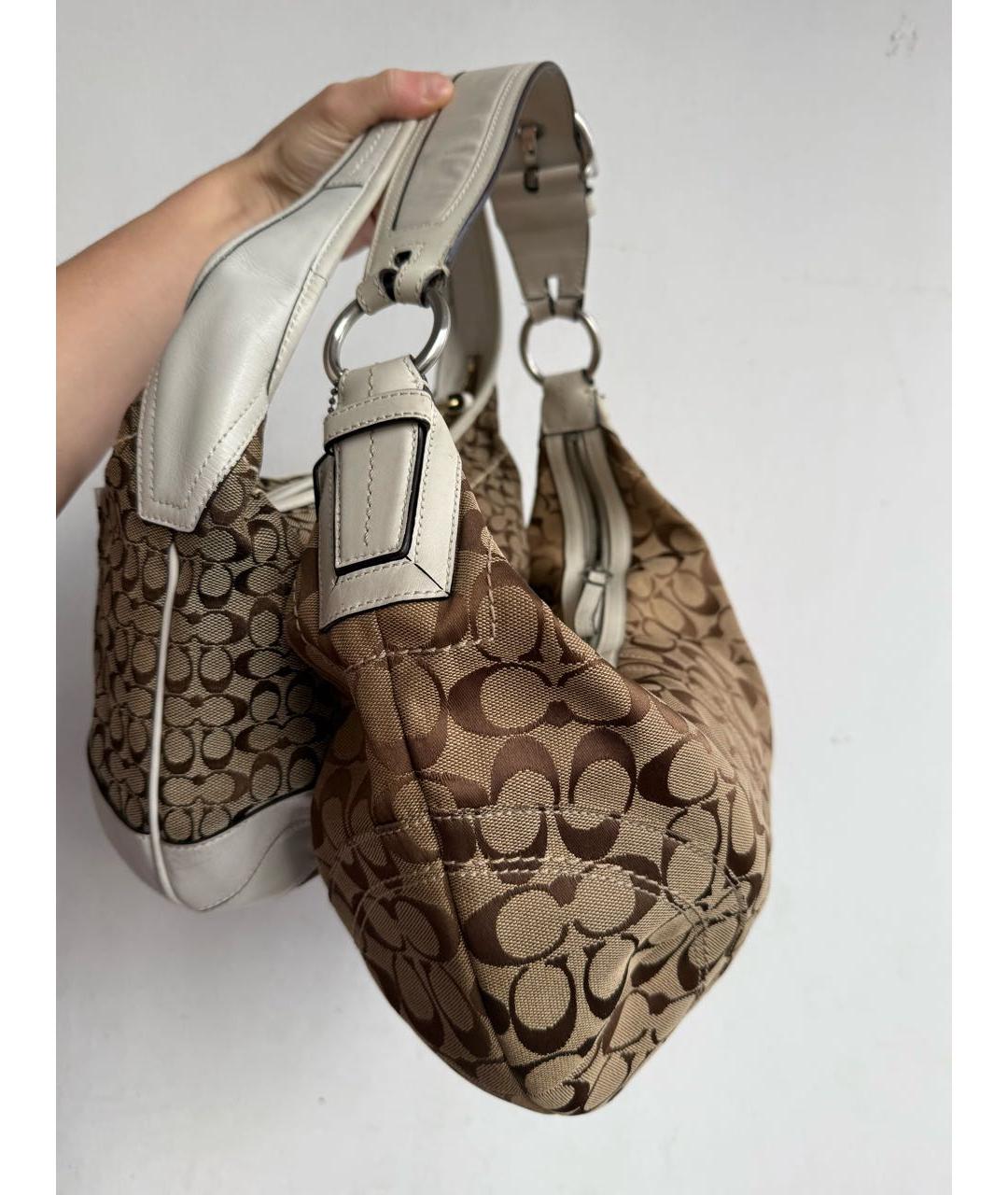 COACH Мульти кожаная сумка с короткими ручками, фото 5