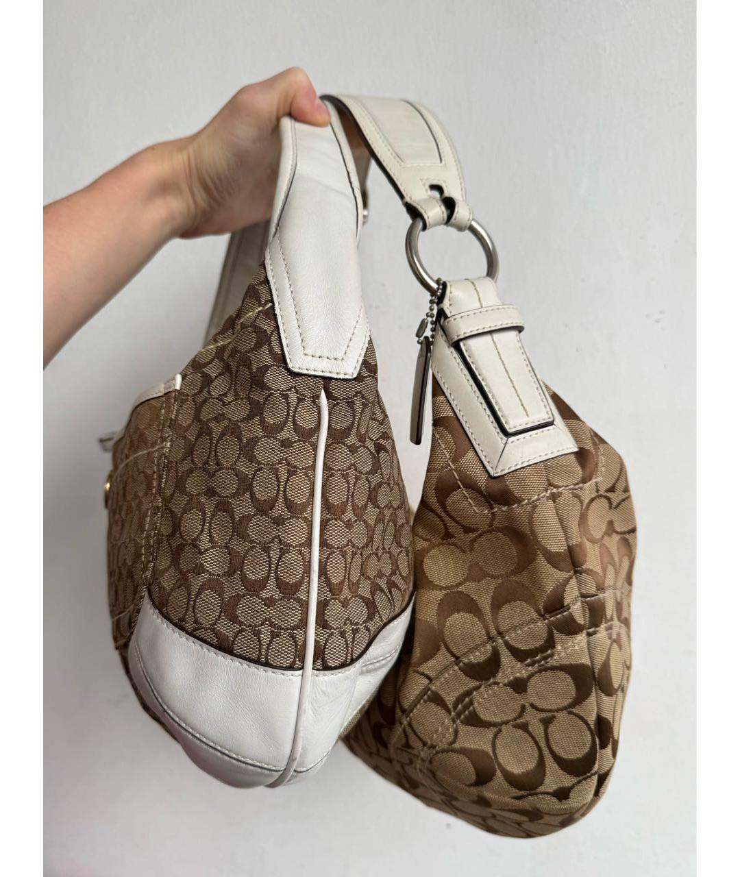 COACH Мульти кожаная сумка с короткими ручками, фото 4