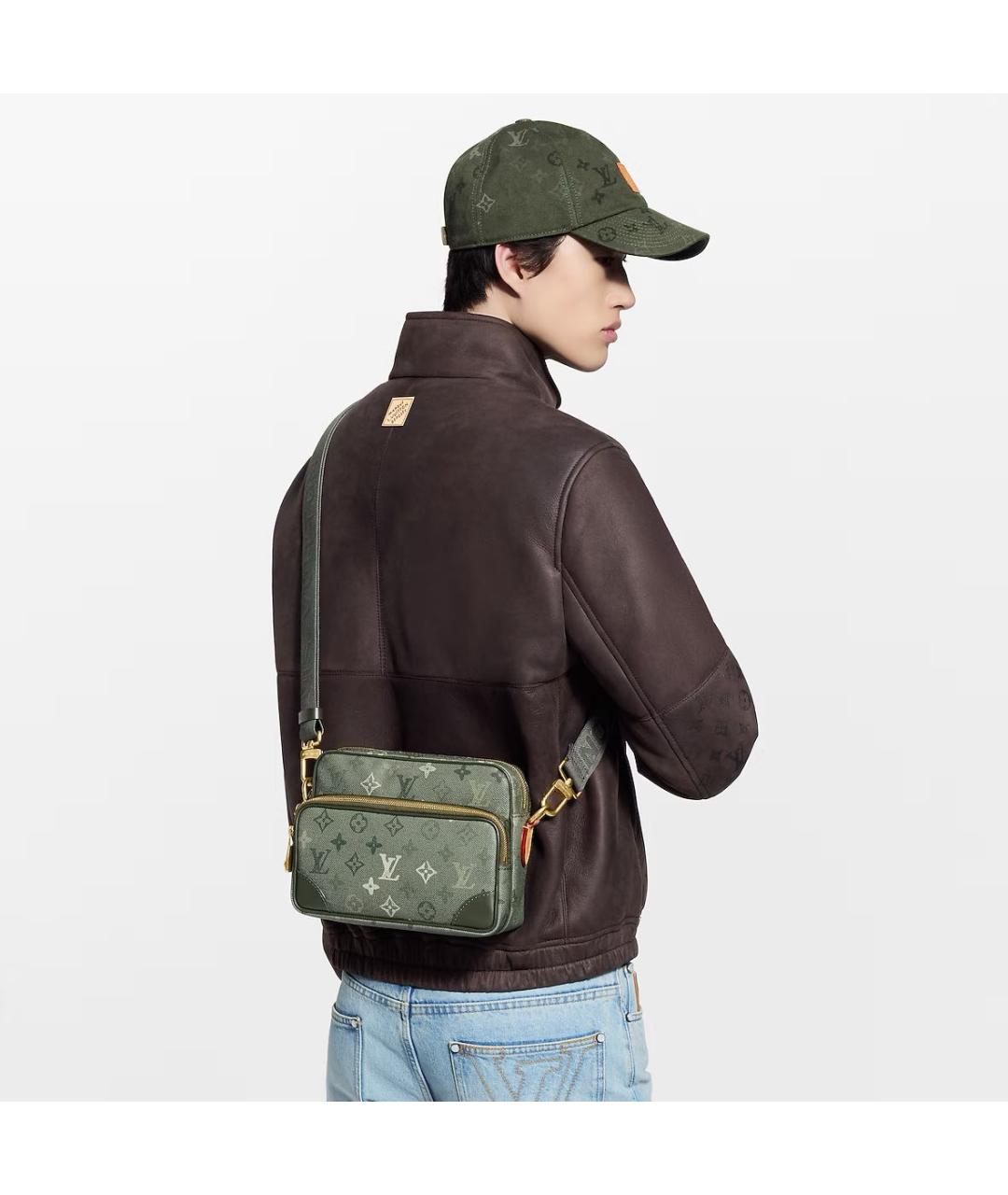 LOUIS VUITTON Зеленая сумка на плечо, фото 2