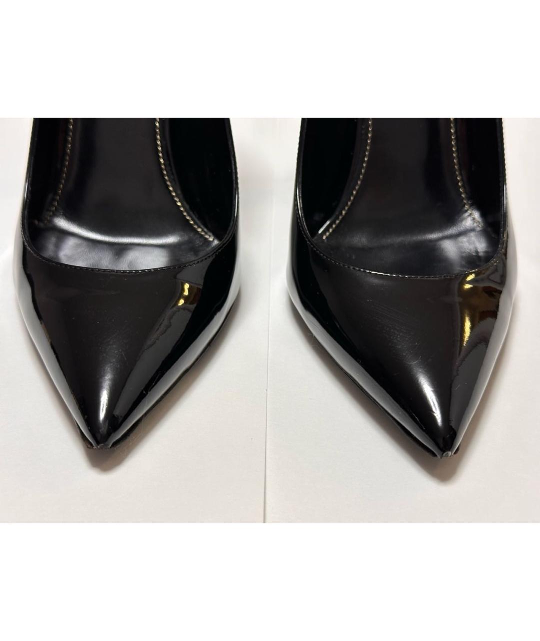 SAINT LAURENT Черные туфли из лакированной кожи, фото 3