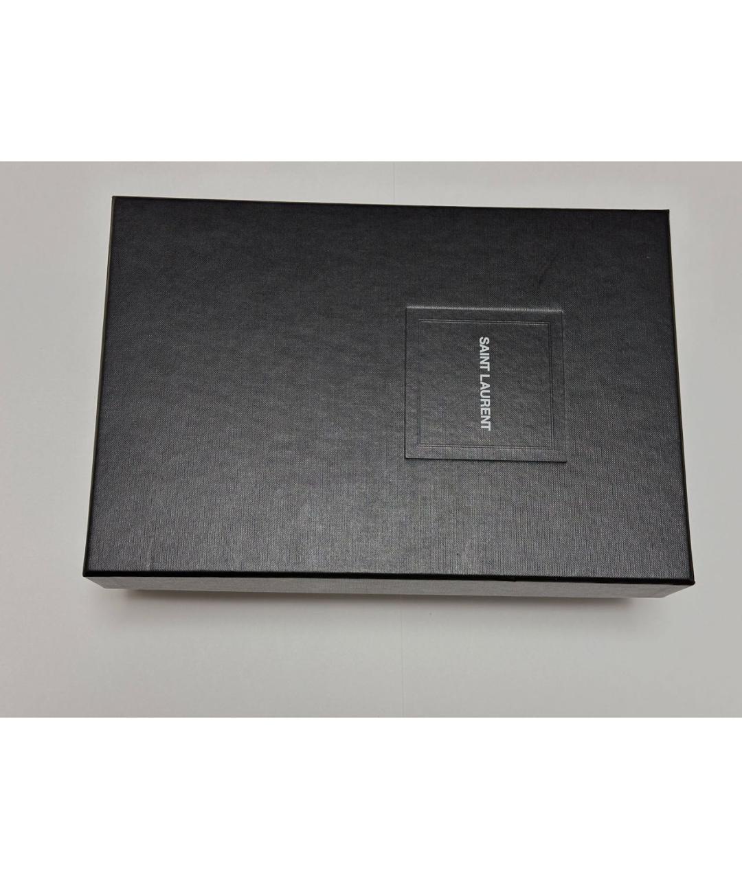 SAINT LAURENT Черные туфли из лакированной кожи, фото 8