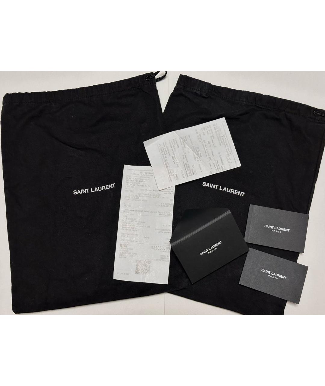 SAINT LAURENT Черные туфли из лакированной кожи, фото 7