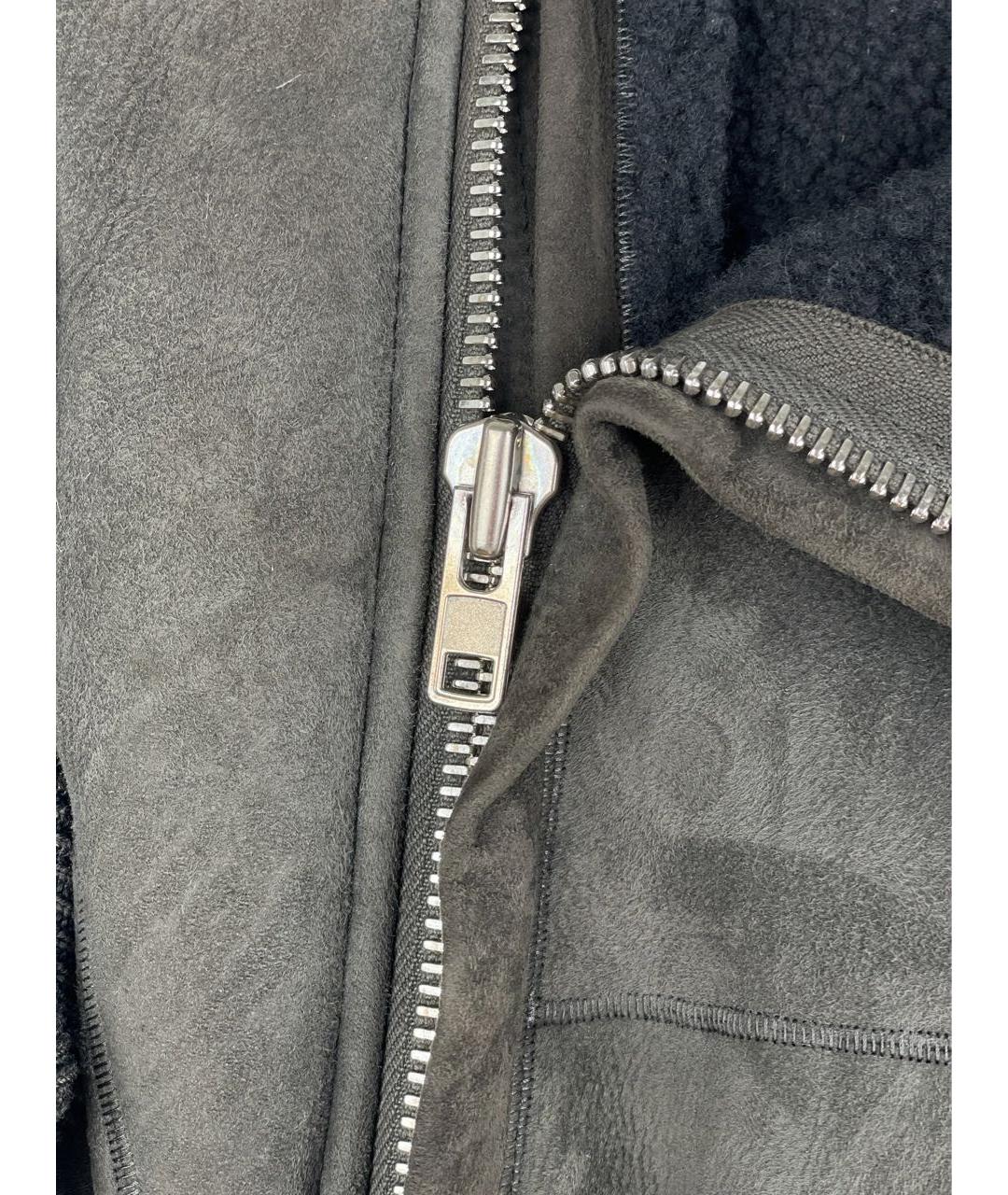 RICK OWENS Хаки кожаная дубленка, фото 4