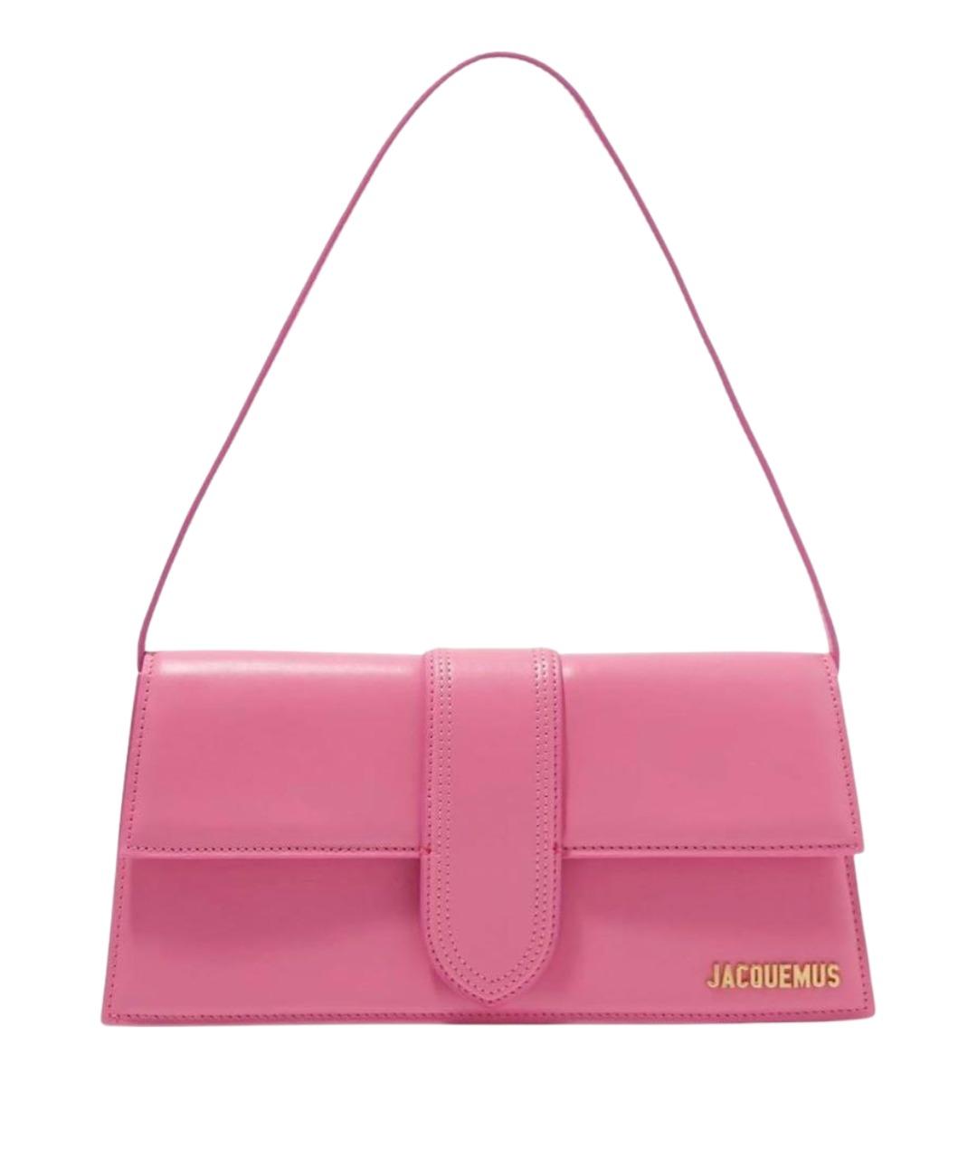 JACQUEMUS Розовая кожаная сумка через плечо, фото 1
