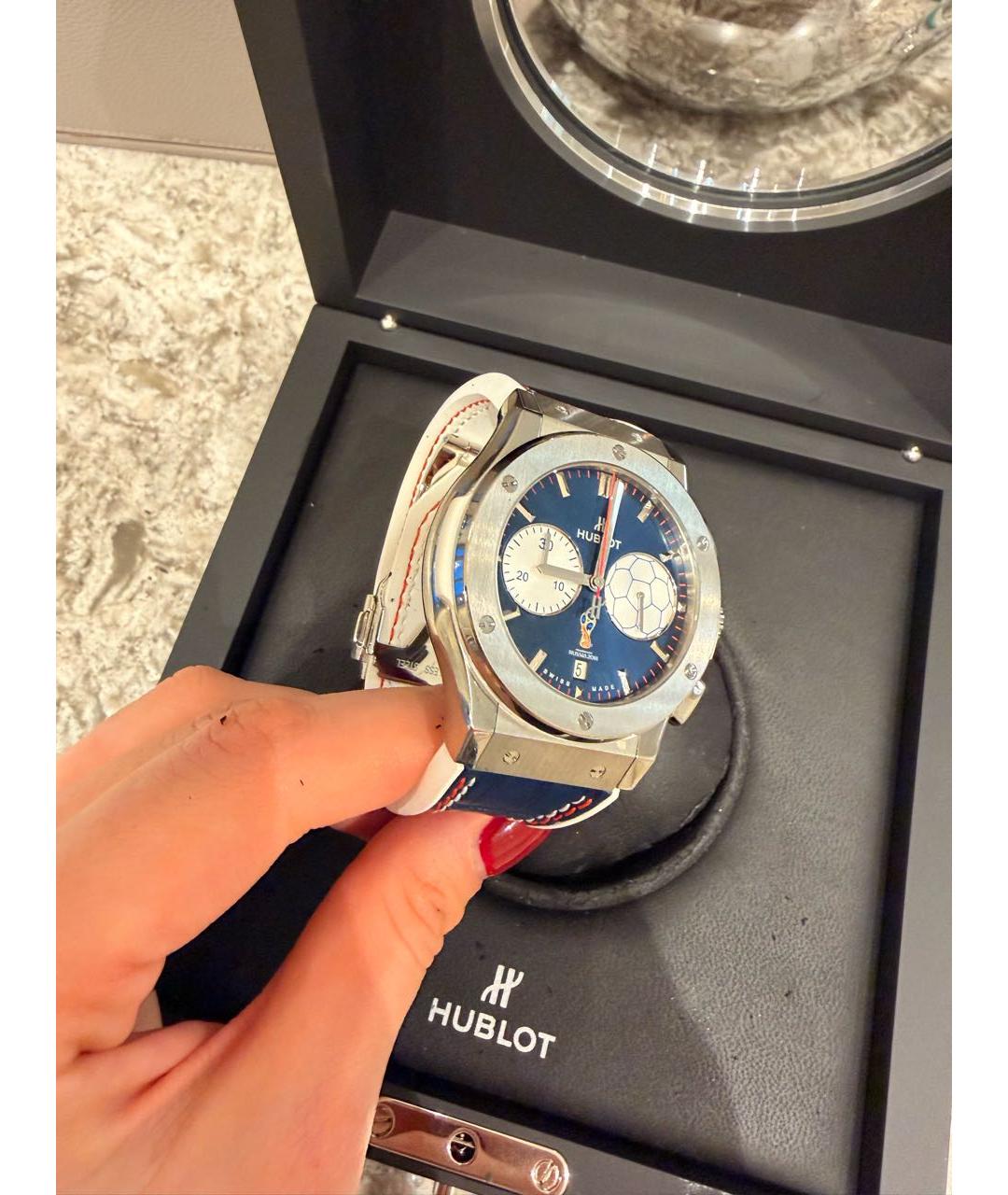 HUBLOT Синие металлические часы, фото 2