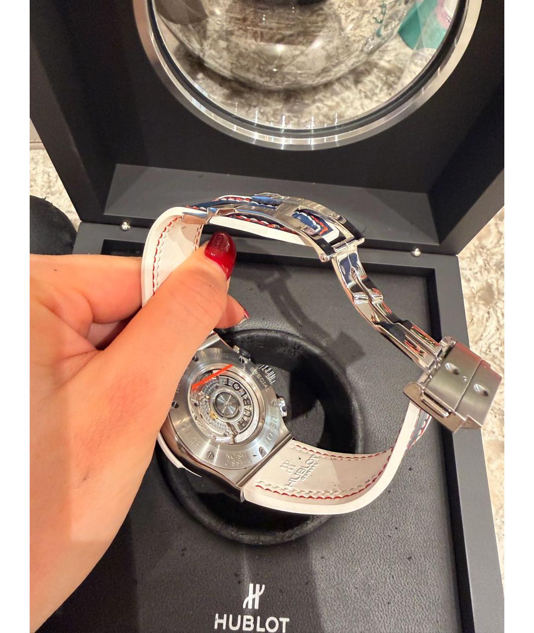 HUBLOT Синие металлические часы, фото 5