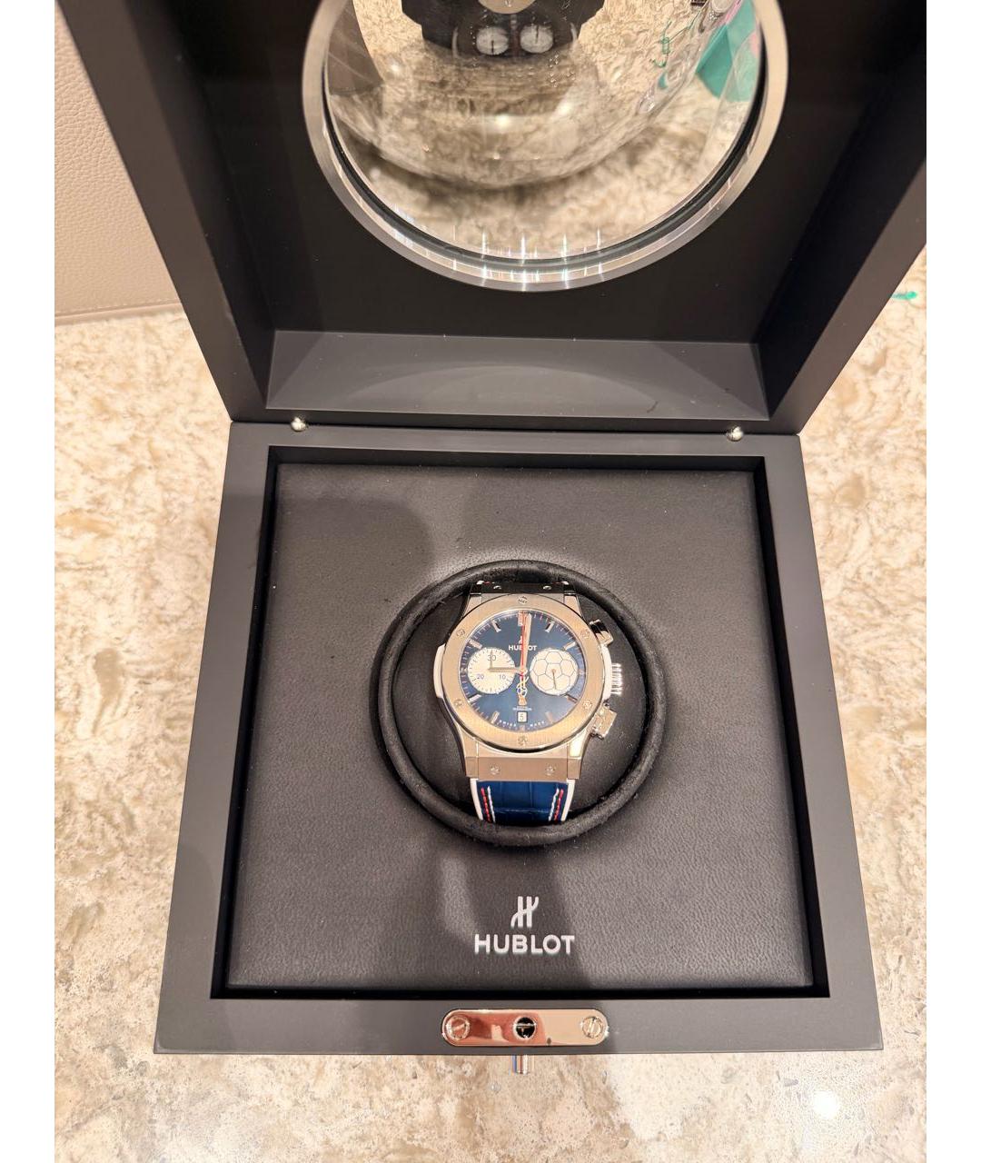 HUBLOT Синие металлические часы, фото 7