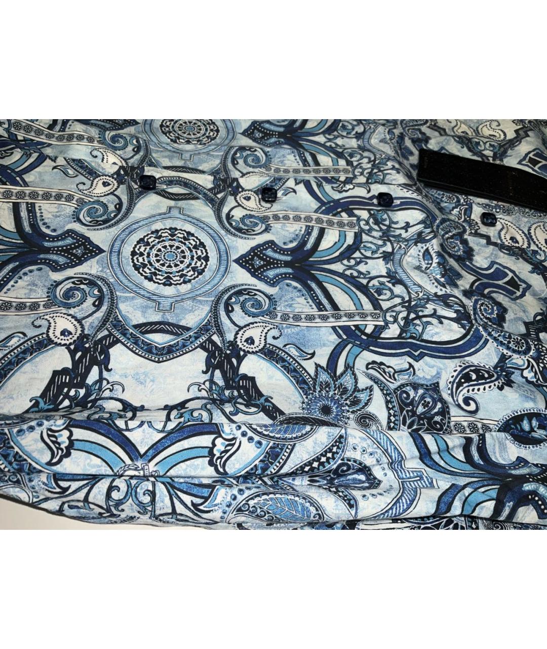 BILLIONAIRE Голубая хлопковая классическая рубашка, фото 5