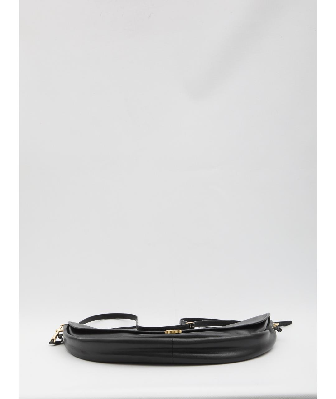 CELINE Черная кожаная сумка через плечо, фото 4