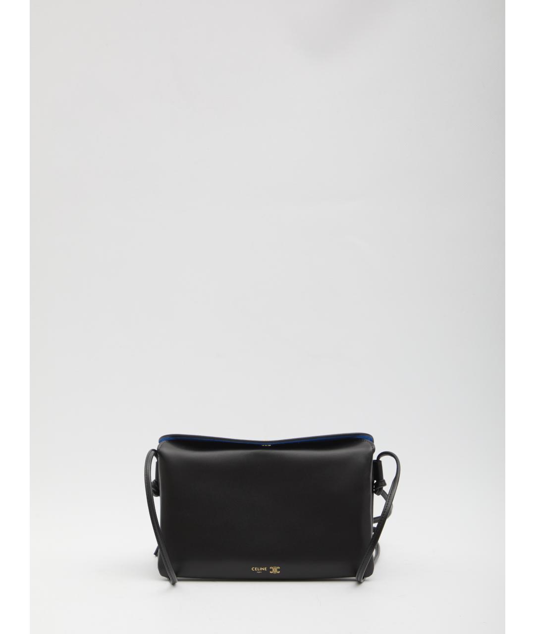 CELINE Черная кожаная сумка через плечо, фото 2