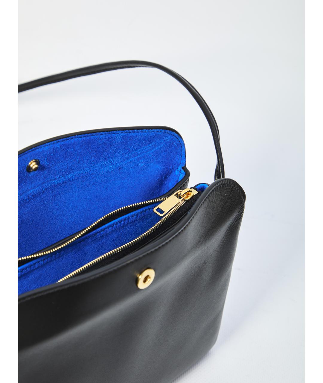 CELINE Черная кожаная сумка через плечо, фото 5