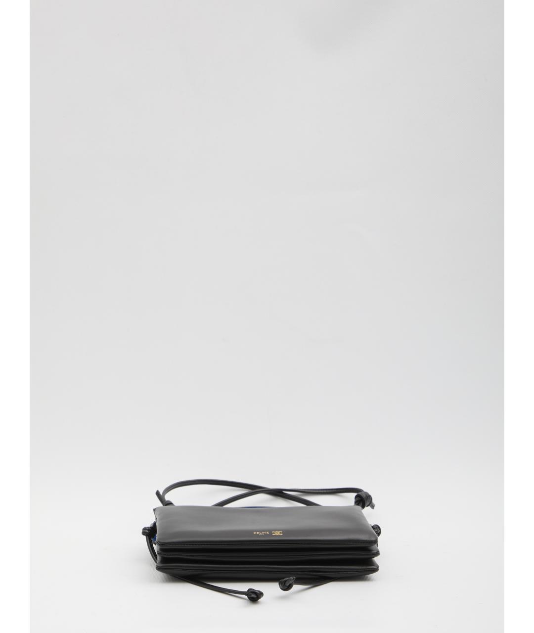 CELINE Черная кожаная сумка через плечо, фото 4