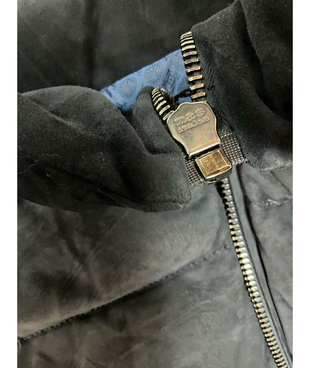 BILLIONAIRE Синий замшевый пуховик, фото 7