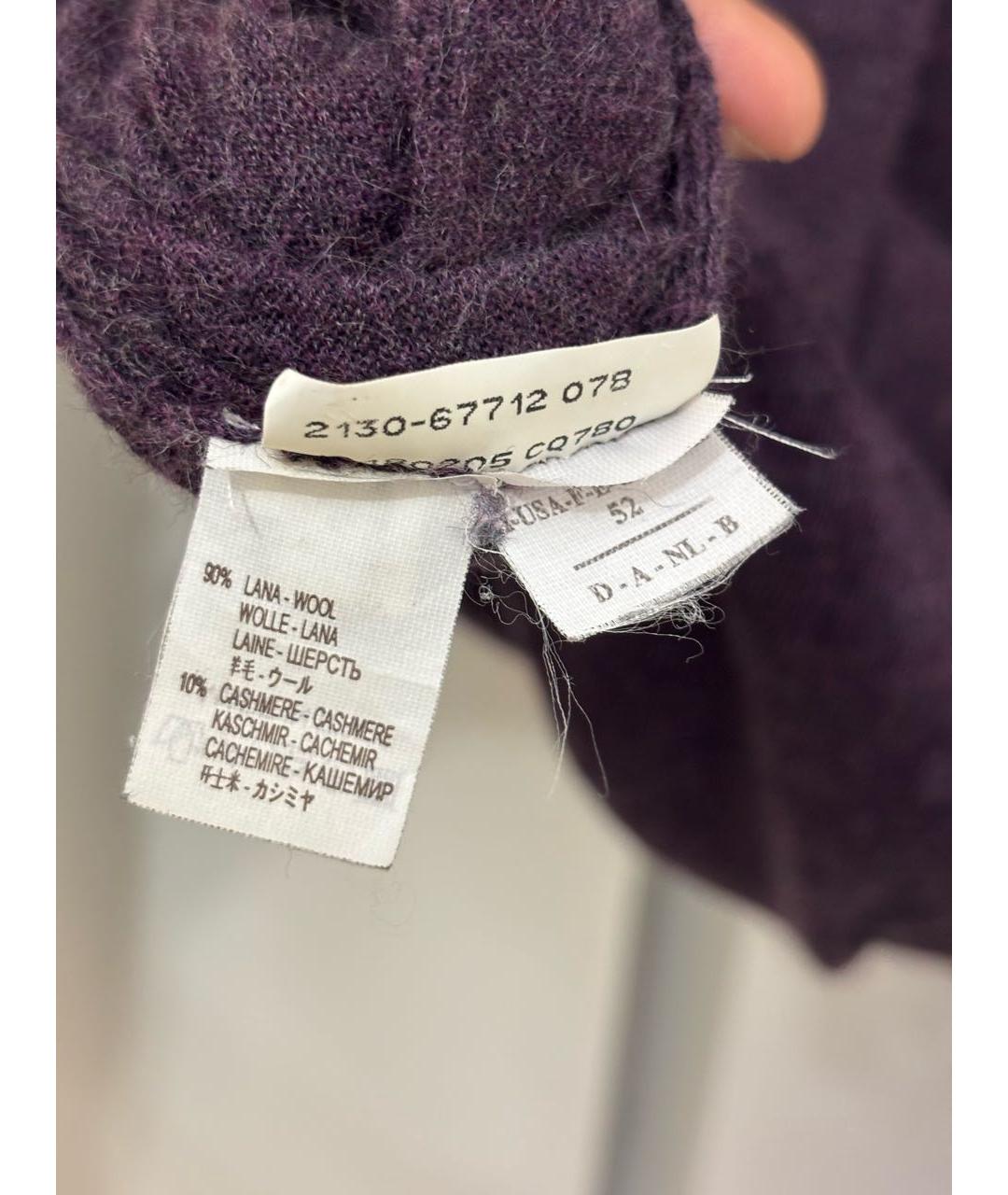 BRUNELLO CUCINELLI Фиолетовый кашемировый джемпер / свитер, фото 4