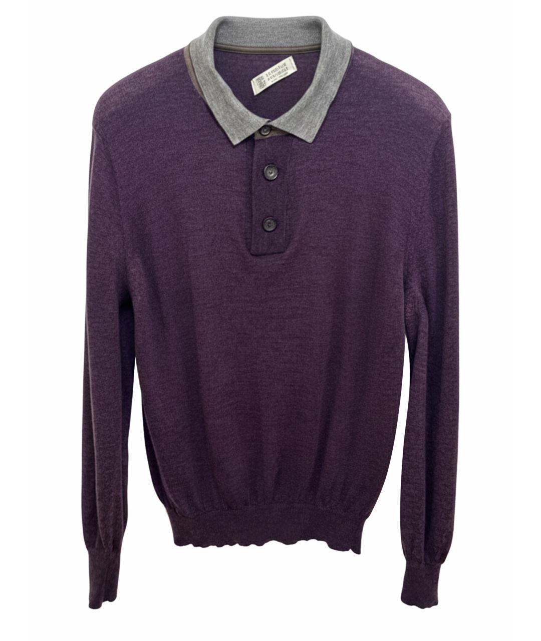 BRUNELLO CUCINELLI Фиолетовый кашемировый джемпер / свитер, фото 1