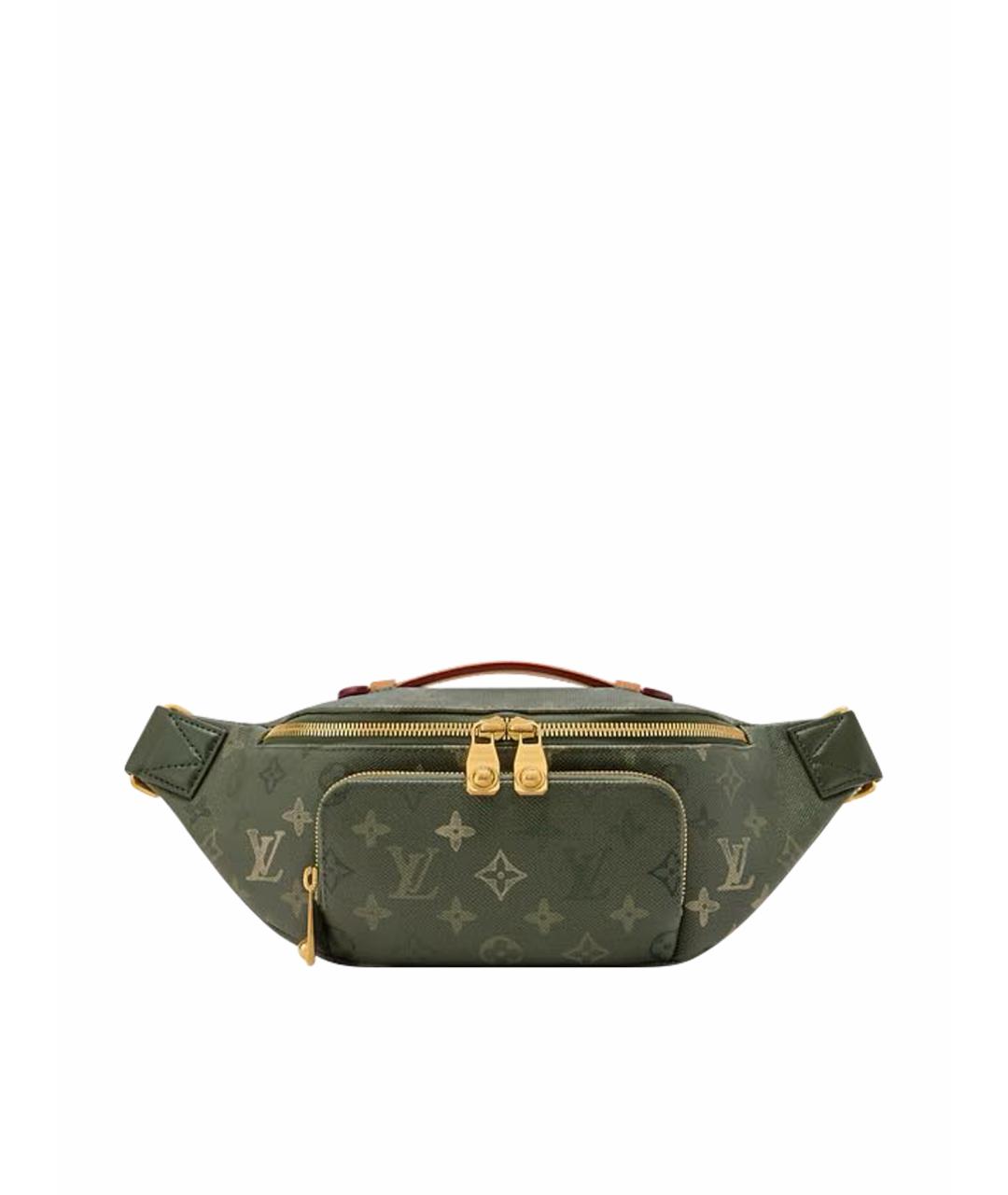 LOUIS VUITTON Зеленая поясная сумка, фото 1