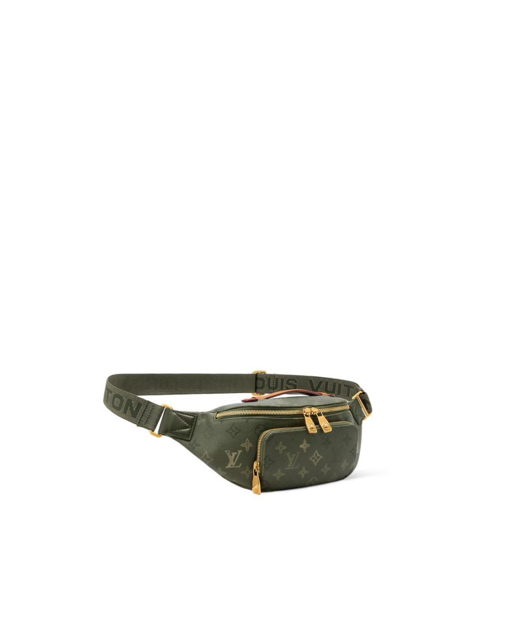 LOUIS VUITTON Зеленая поясная сумка, фото 3