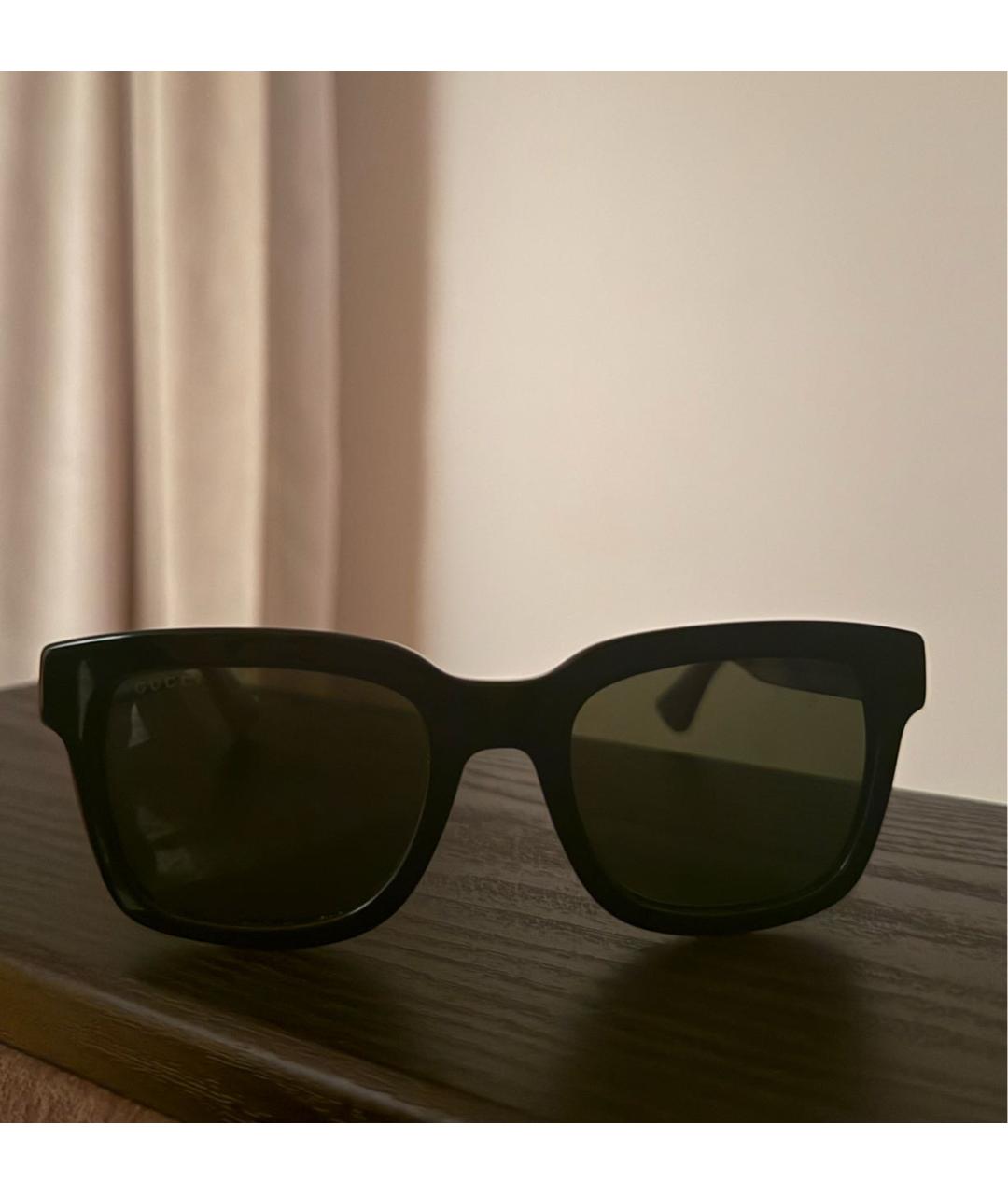 GUCCI Черные пластиковые солнцезащитные очки, фото 4