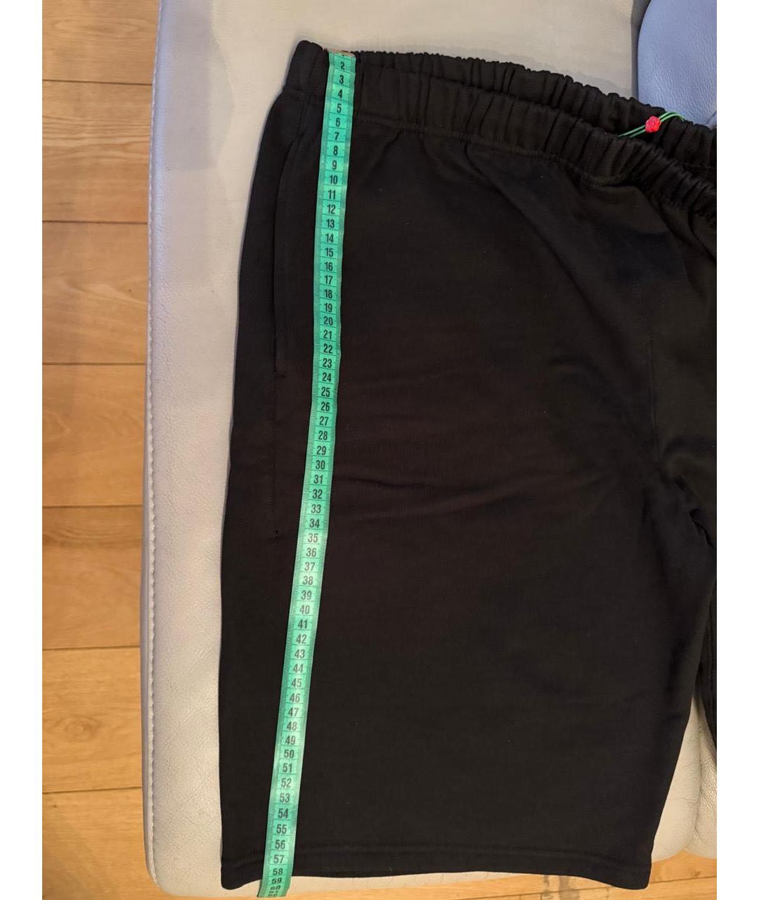KENZO Черные хлопковые шорты, фото 4
