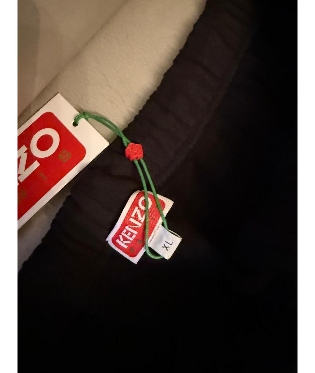 KENZO Черные хлопковые шорты, фото 3