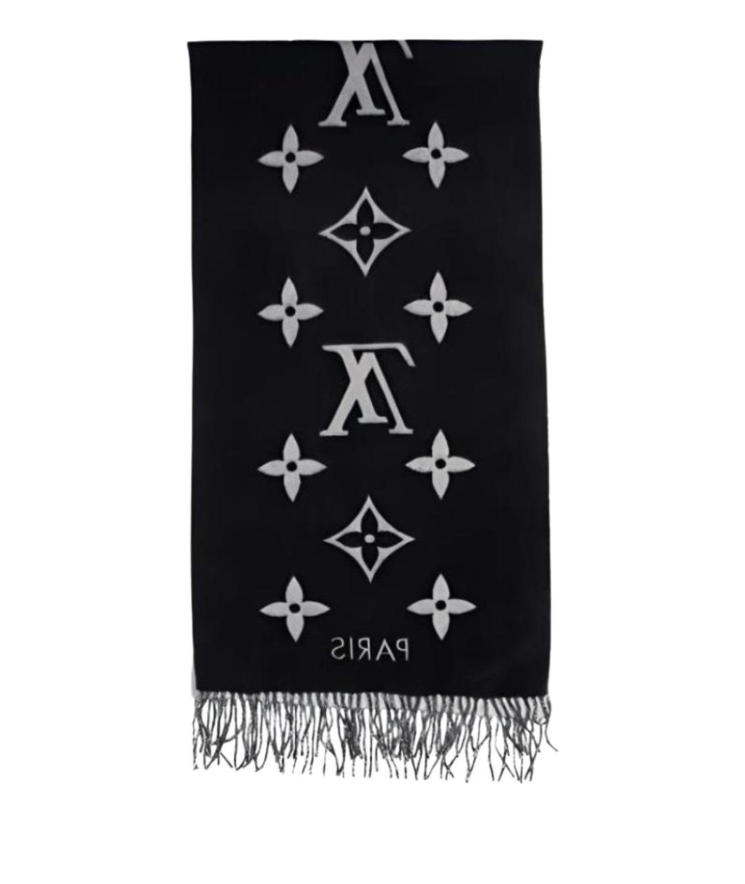 LOUIS VUITTON Черный шарф, фото 1