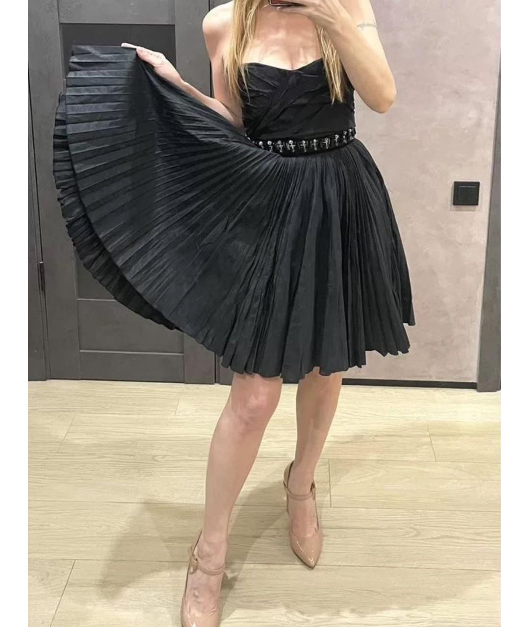 DOLCE&GABBANA Черное хлопковое вечернее платье, фото 8