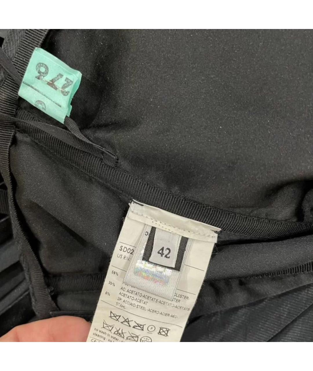 DOLCE&GABBANA Черное хлопковое вечернее платье, фото 7