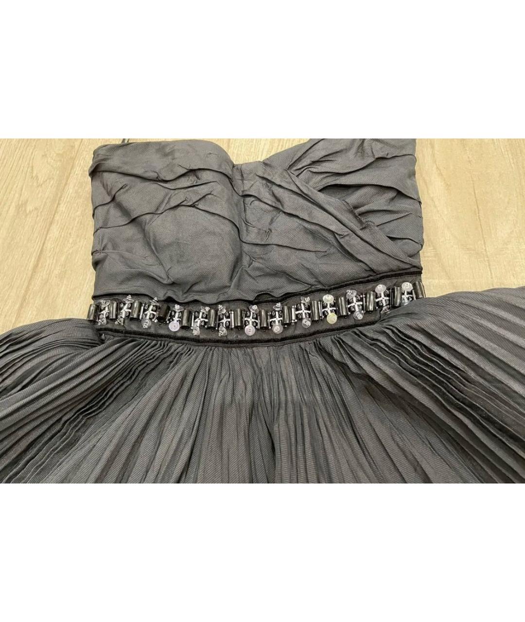 DOLCE&GABBANA Черное хлопковое вечернее платье, фото 5