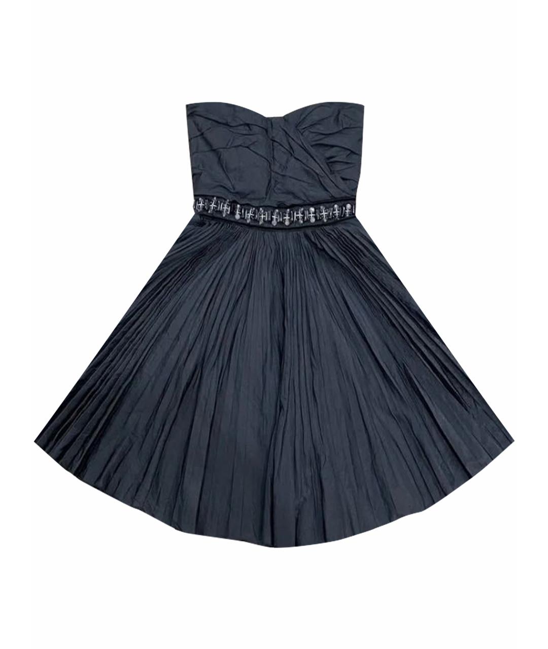 DOLCE&GABBANA Черное хлопковое вечернее платье, фото 1