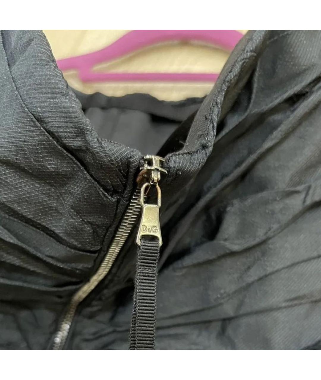 DOLCE&GABBANA Черное хлопковое вечернее платье, фото 3