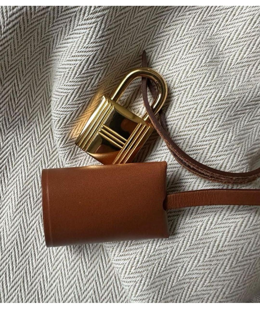 HERMES Мульти кожаная сумка с короткими ручками, фото 7