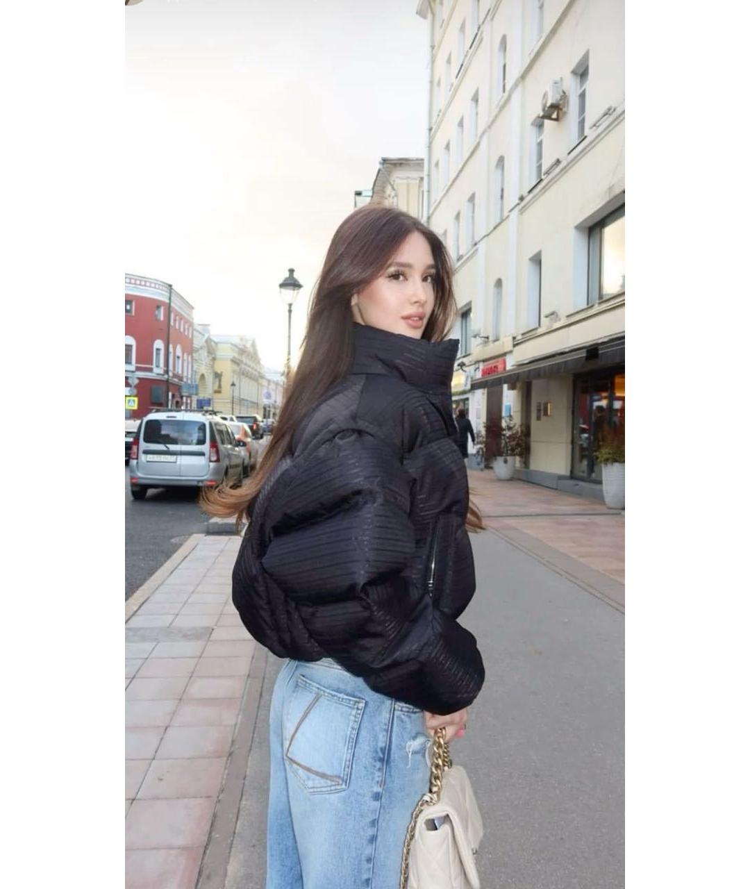 PRADA Черный полиамидовый пуховик, фото 6