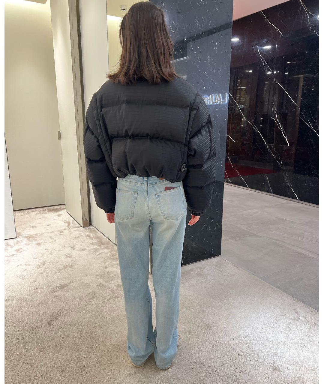 PRADA Черный полиамидовый пуховик, фото 3