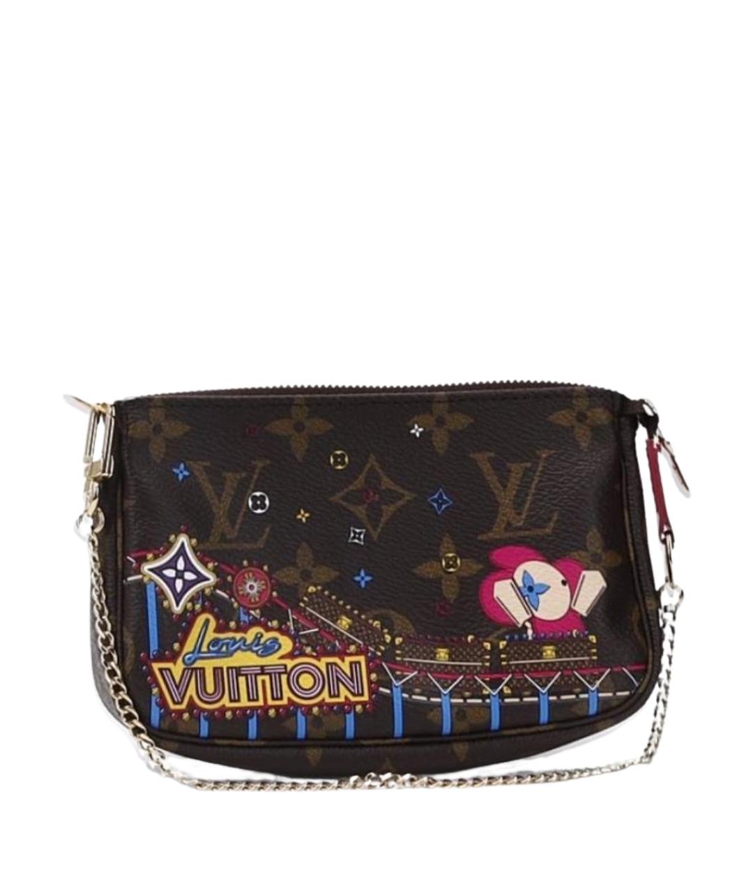 LOUIS VUITTON Коричневая сумка с короткими ручками, фото 1