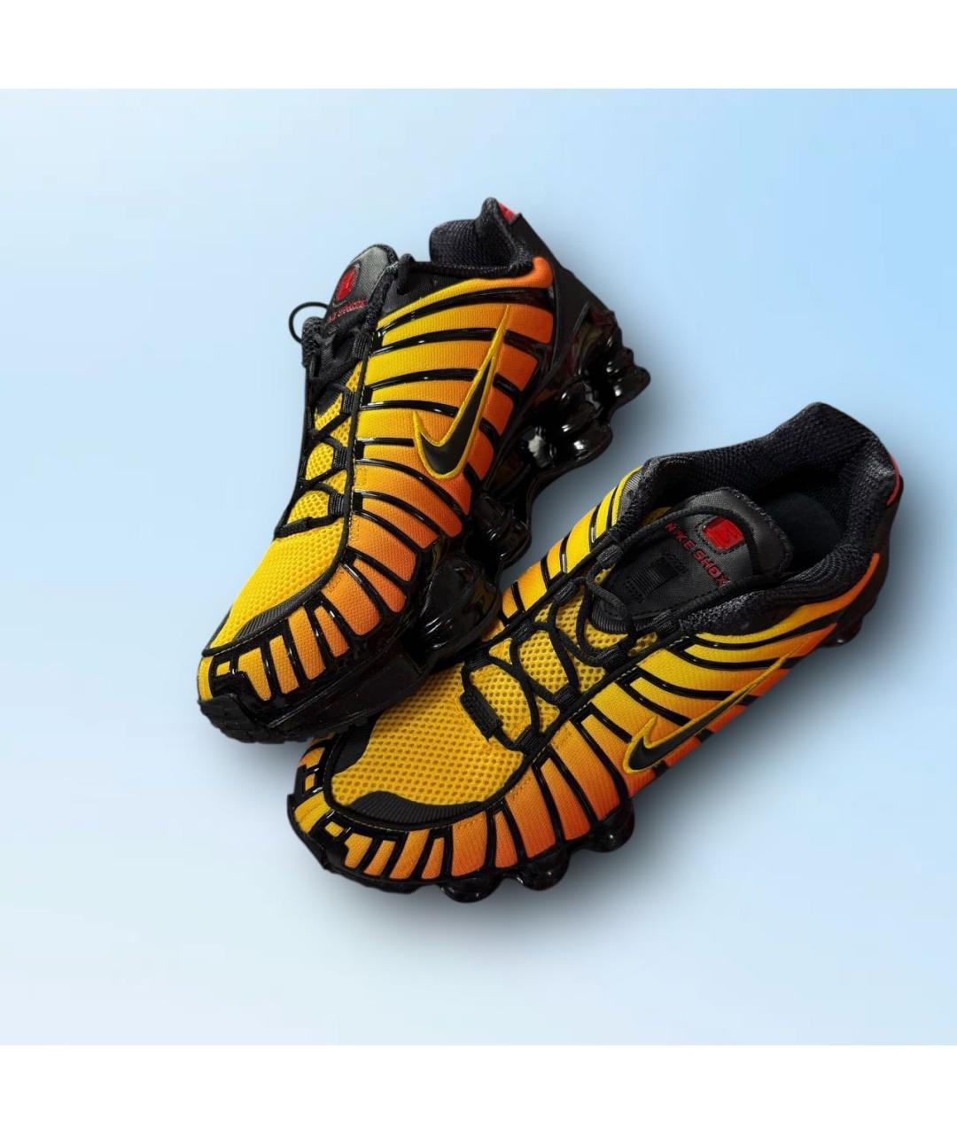 NIKE Желтые текстильные низкие кроссовки / кеды, фото 3