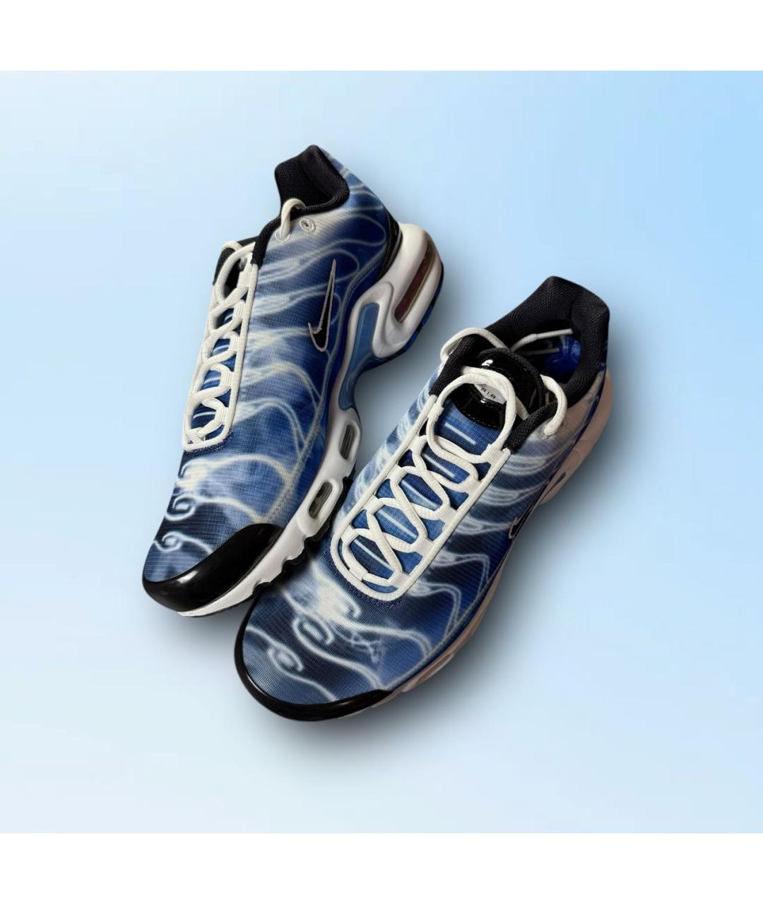 NIKE Синие текстильные низкие кроссовки / кеды, фото 5