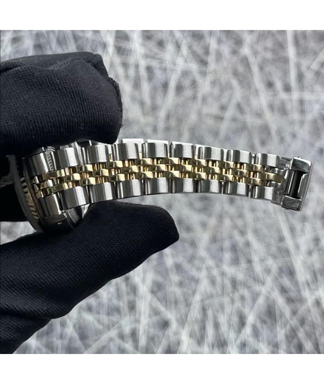 ROLEX Фиолетовые часы из желтого золота, фото 2