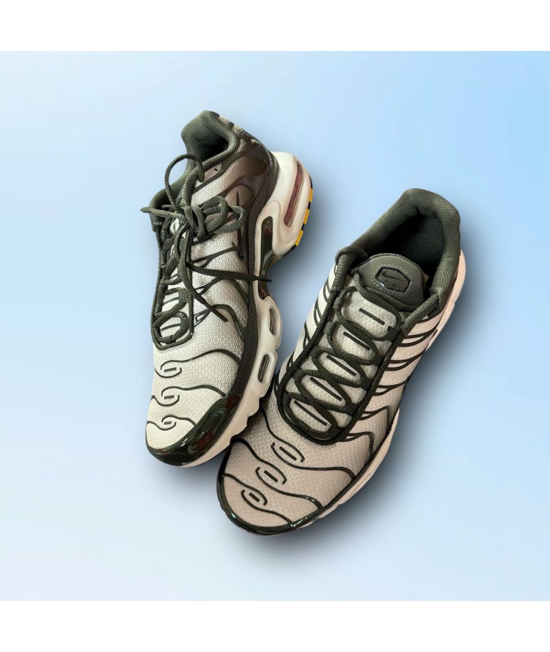 NIKE Зеленые текстильные низкие кроссовки / кеды, фото 4