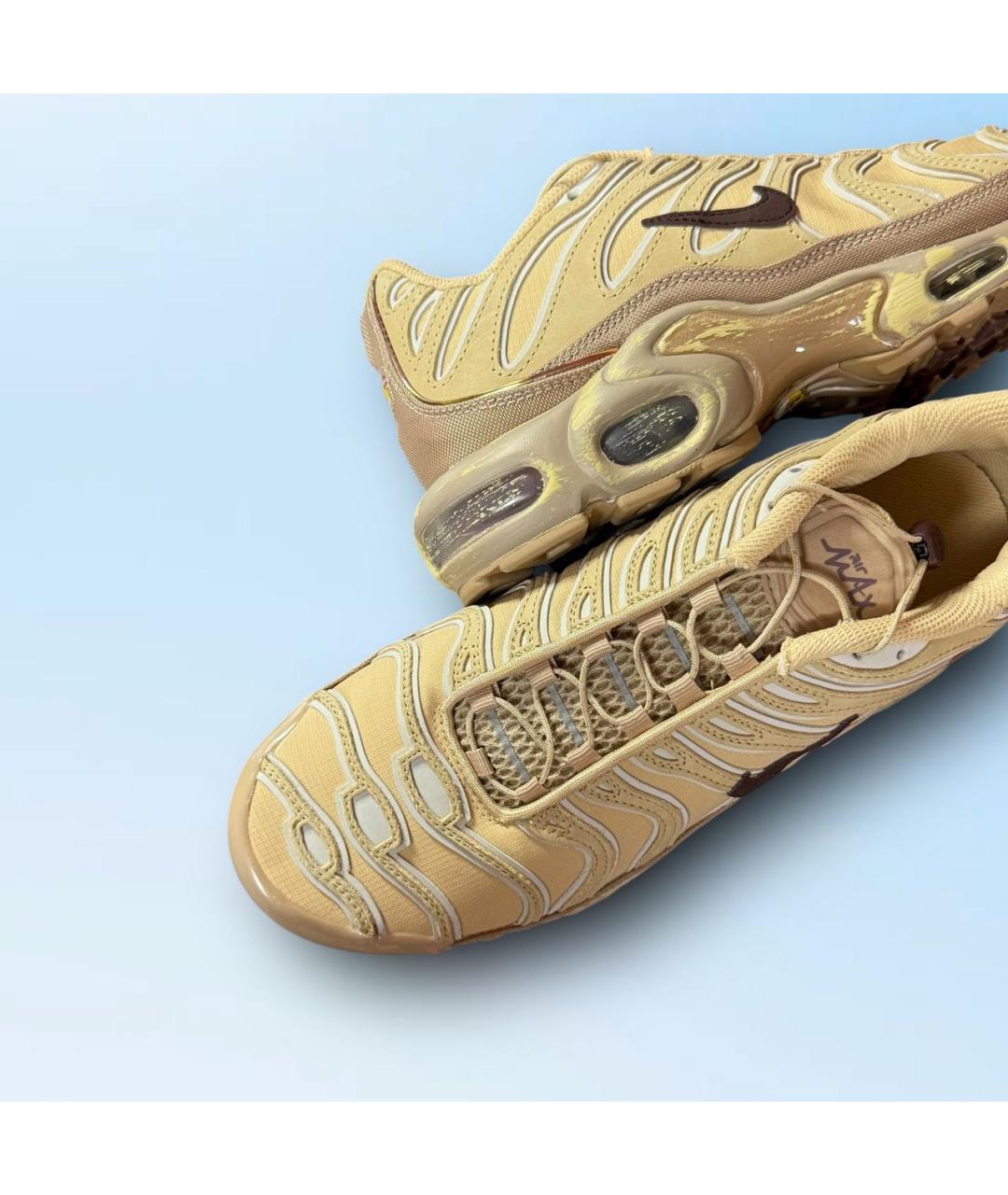 NIKE Бежевые текстильные низкие кроссовки / кеды, фото 5