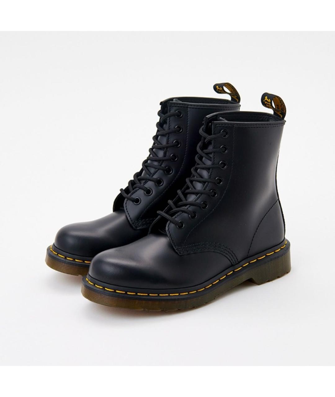 DR. MARTENS Черные кожаные ботинки, фото 3