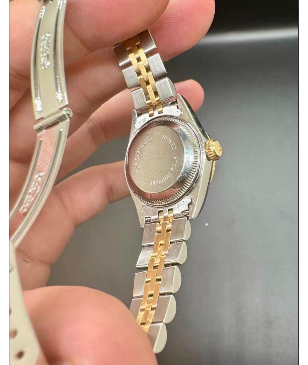 ROLEX Фиолетовые часы из желтого золота, фото 5