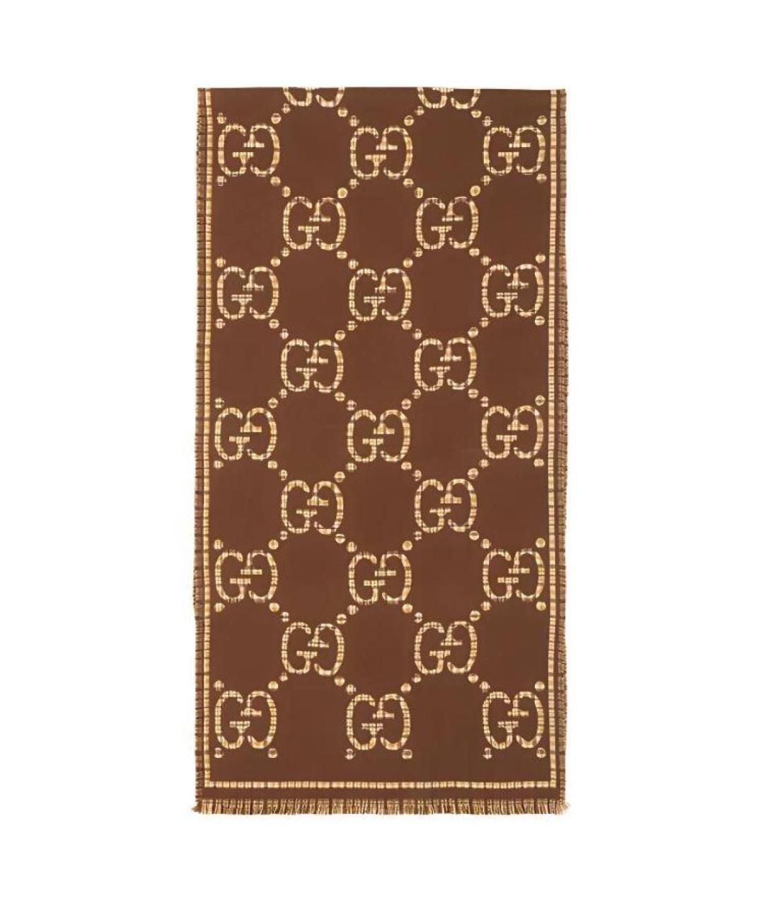 GUCCI Мульти шерстяной шарф, фото 2