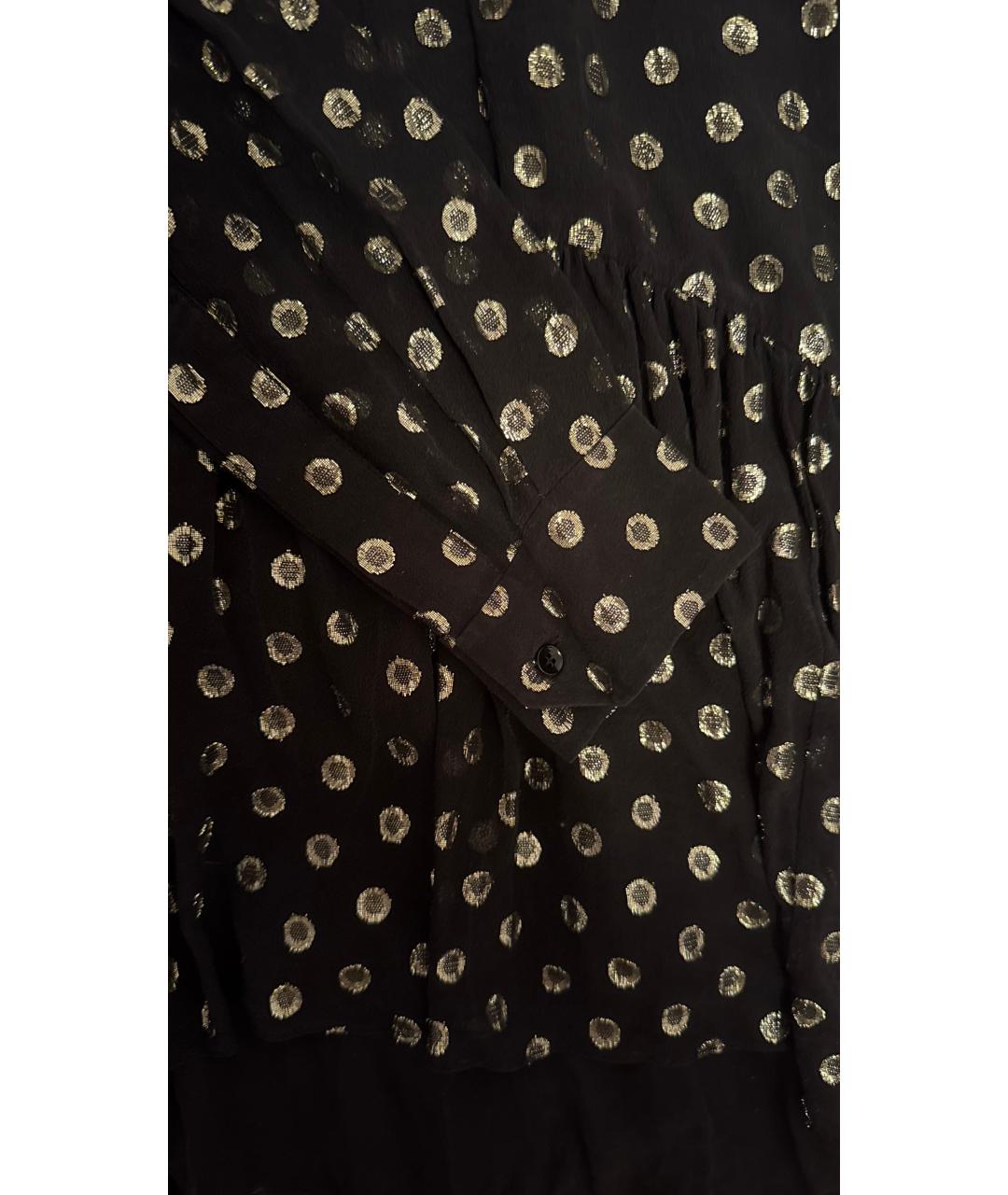 SAINT LAURENT Черное хлопковое коктейльное платье, фото 4