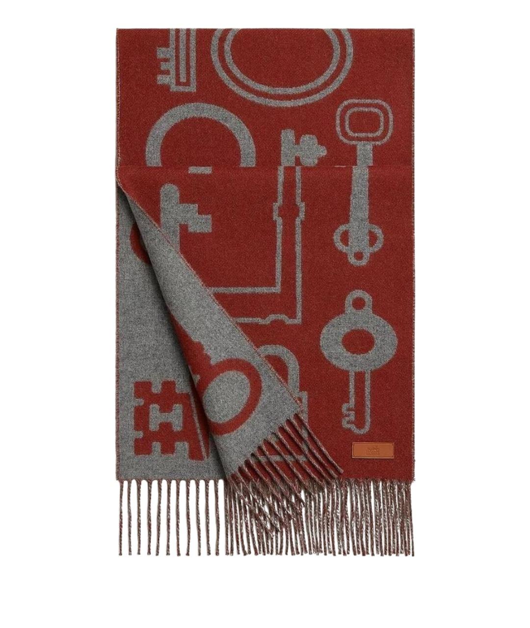 HERMES Мульти кашемировый шарф, фото 1