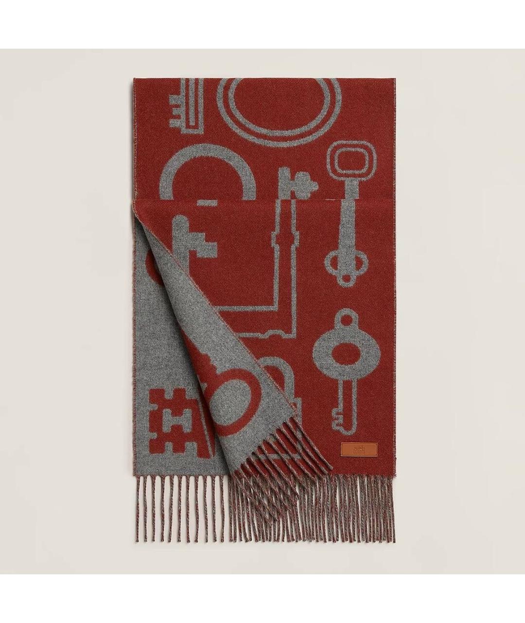 HERMES Мульти кашемировый шарф, фото 5